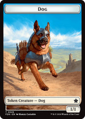 Dog // Beast (0033) Double-Sided Token [Foundations Tokens] | The CG Realm