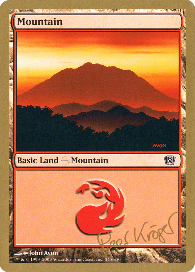 Mountain (pk345) (Peer Kroger) [World Championship Decks 2003] | The CG Realm