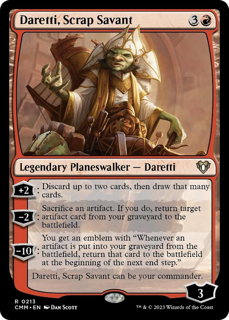 Daretti, Scrap Savant [Commander Masters] | The CG Realm