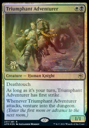 Triumphant Adventurer [Dungeons & Dragons: Adventures in the Forgotten Realms Prerelease Promos] | The CG Realm