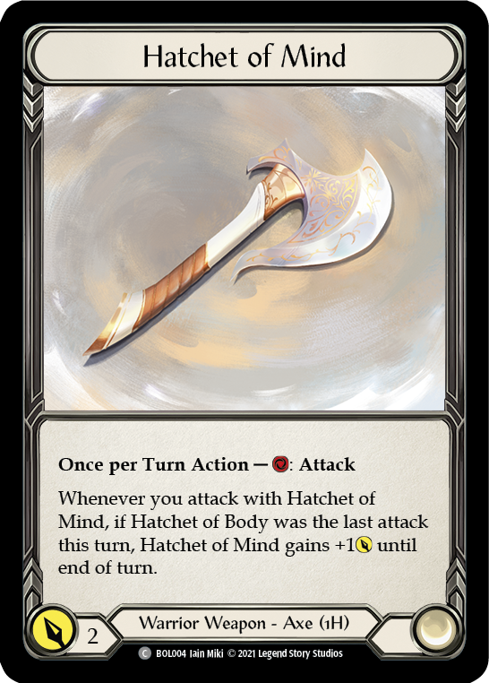 Hatchet of Mind [BOL004] (Monarch Boltyn Blitz Deck) | The CG Realm