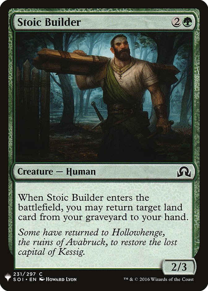 Stoic Builder [Mystery Booster] | The CG Realm