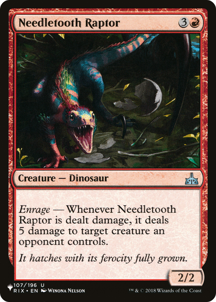 Needletooth Raptor [The List Reprints] | The CG Realm