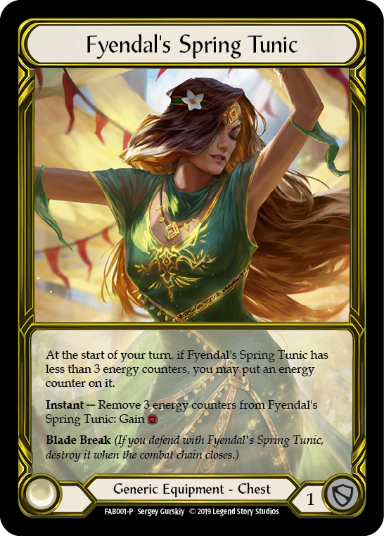 Fyendal's Spring Tunic [FAB001-P] (Promo)  1st Edition Cold Foil - Golden | The CG Realm