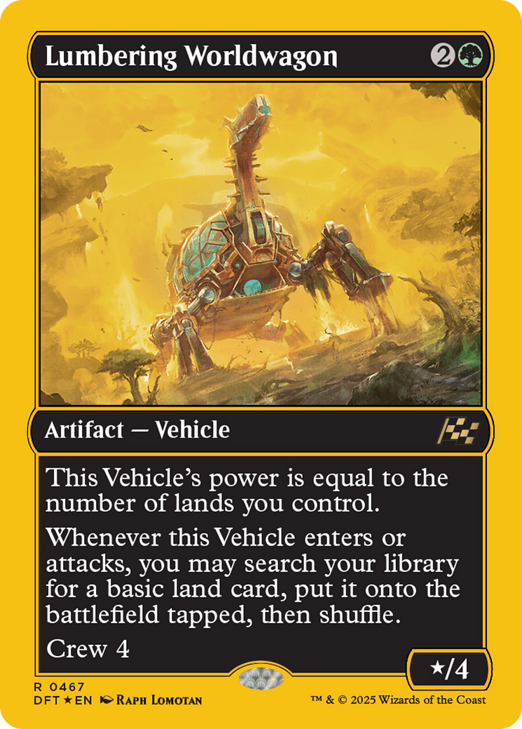 Lumbering Worldwagon (First-Place Foil) [Aetherdrift] | The CG Realm