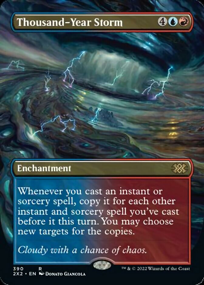 Thousand-Year Storm (Borderless Alternate Art) [Double Masters 2022] | The CG Realm