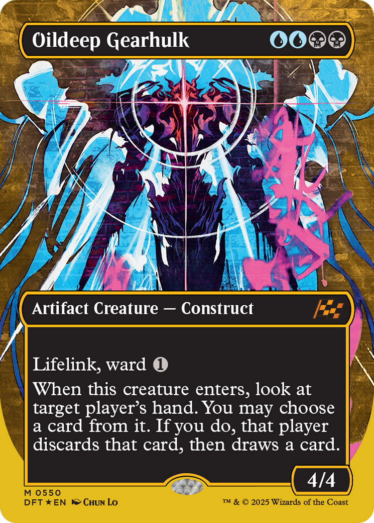 Oildeep Gearhulk (Borderless) (First-Place Foil) [Aetherdrift] | The CG Realm