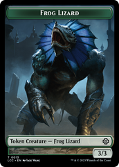 Frog Lizard // Merfolk (0003) Double-Sided Token [The Lost Caverns of Ixalan Commander Tokens] | The CG Realm