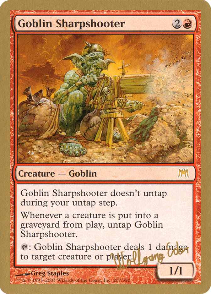 Goblin Sharpshooter (Wolfgang Eder) [World Championship Decks 2003] | The CG Realm