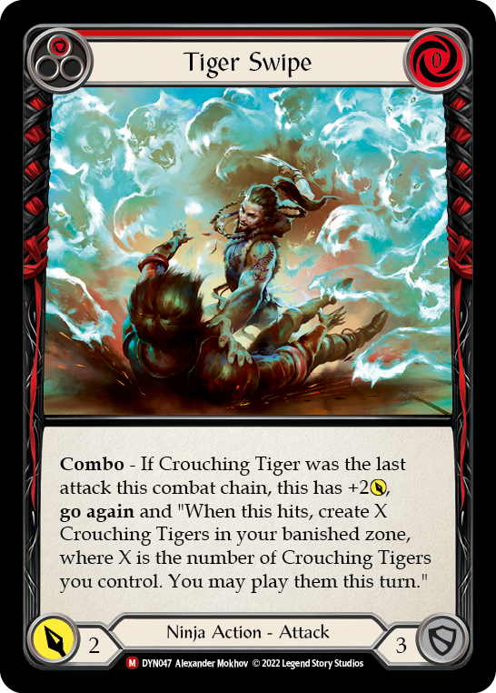 Tiger Swipe [DYN047] (Dynasty)  Rainbow Foil | The CG Realm