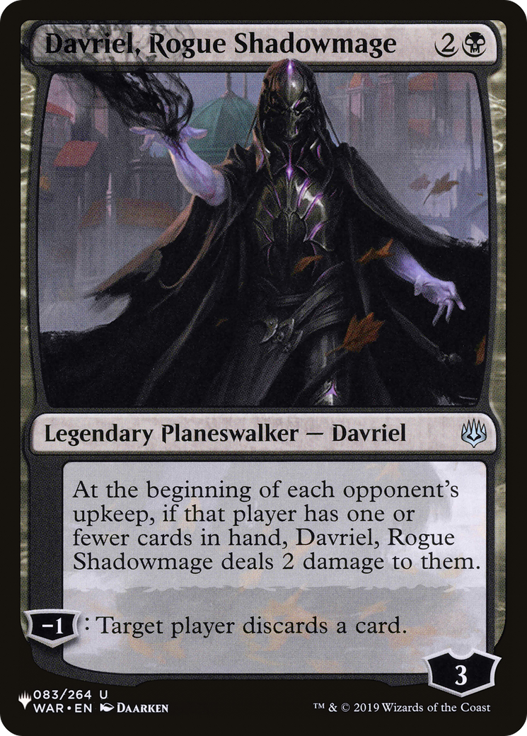 Davriel, Rogue Shadowmage [The List] | The CG Realm