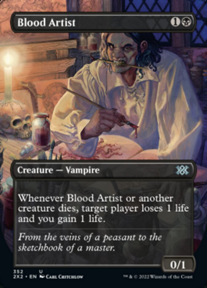 Blood Artist (Borderless Alternate Art) [Double Masters 2022] | The CG Realm