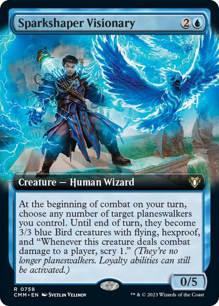 Sparkshaper Visionary (Extended Art) [Commander Masters] | The CG Realm