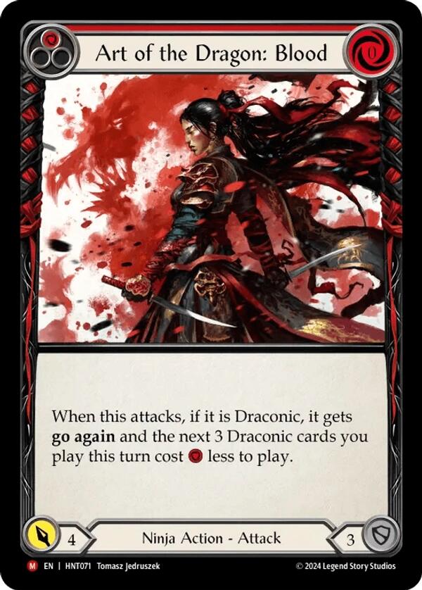 Art of the Dragon: Blood [HNT071] (The Hunted)  Rainbow Foil | The CG Realm