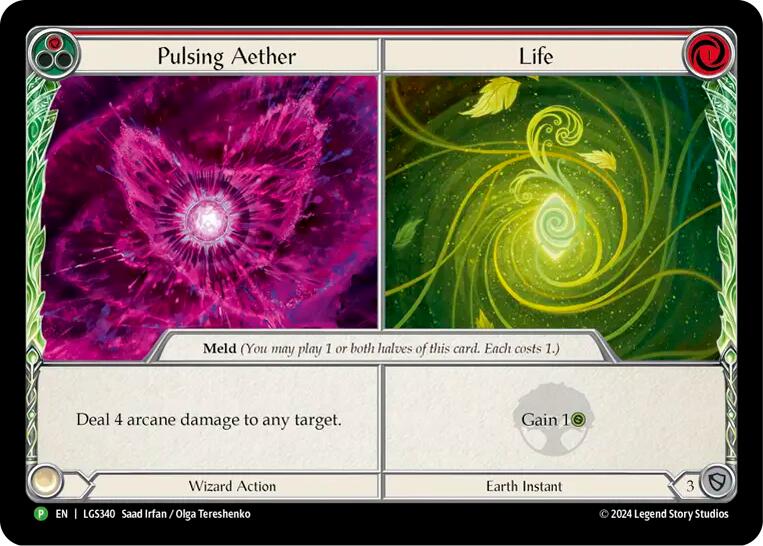 Pulsing Aether // Life [LGS340] (Promo)  Cold Foil | The CG Realm