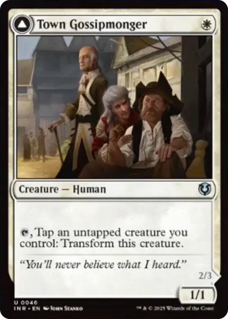 Town Gossipmonger // Incited Rabble [Innistrad Remastered] | The CG Realm