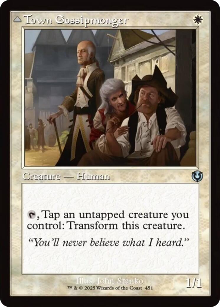 Town Gossipmonger // Incited Rabble (Retro Frame) [Innistrad Remastered] | The CG Realm