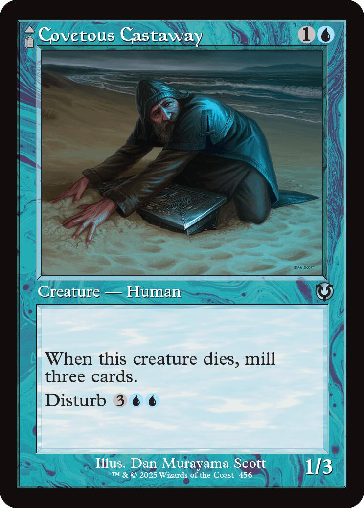 Covetous Castaway // Ghostly Castigator (Retro Frame) [Innistrad Remastered] | The CG Realm