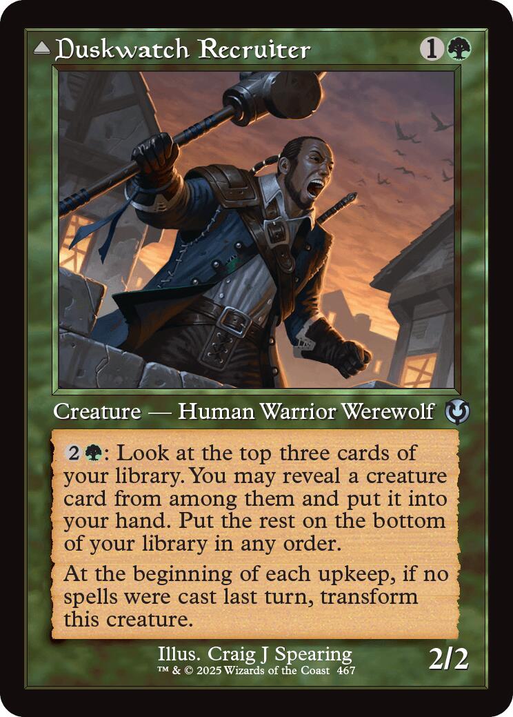 Duskwatch Recruiter // Krallenhorde Howler (Retro Frame) [Innistrad Remastered] | The CG Realm