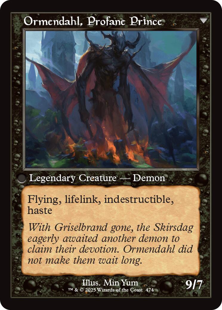 Westvale Abbey // Ormendahl, Profane Prince (Retro Frame) [Innistrad Remastered] | The CG Realm