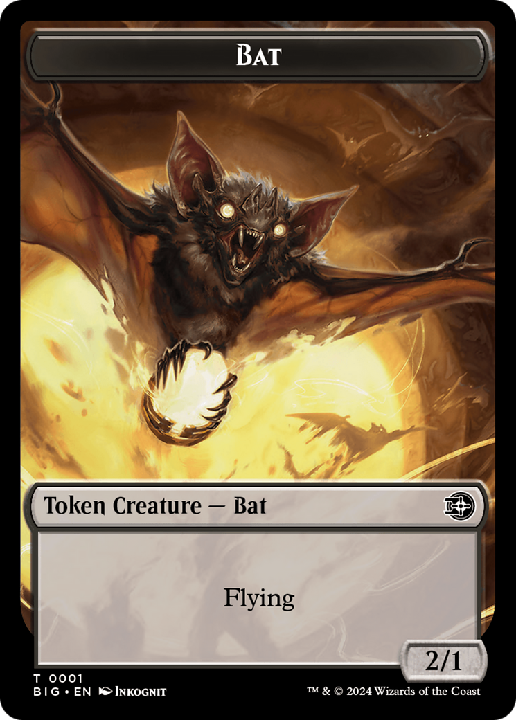 Treasure // Bat Double-Sided Token [Outlaws of Thunder Junction Tokens] | The CG Realm