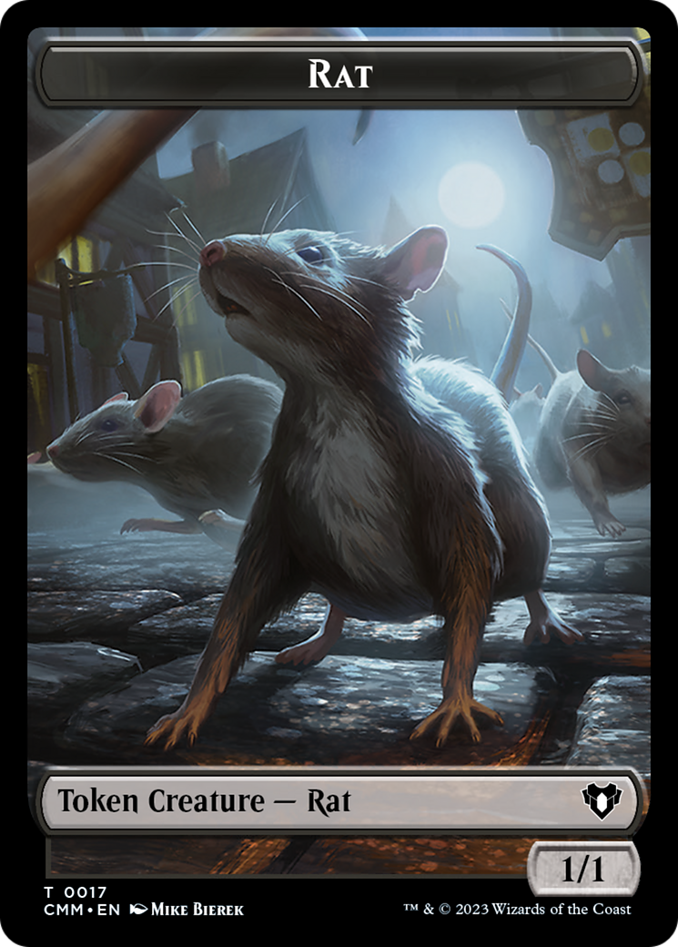 Eldrazi Spawn // Rat Double-Sided Token [Commander Masters Tokens] | The CG Realm