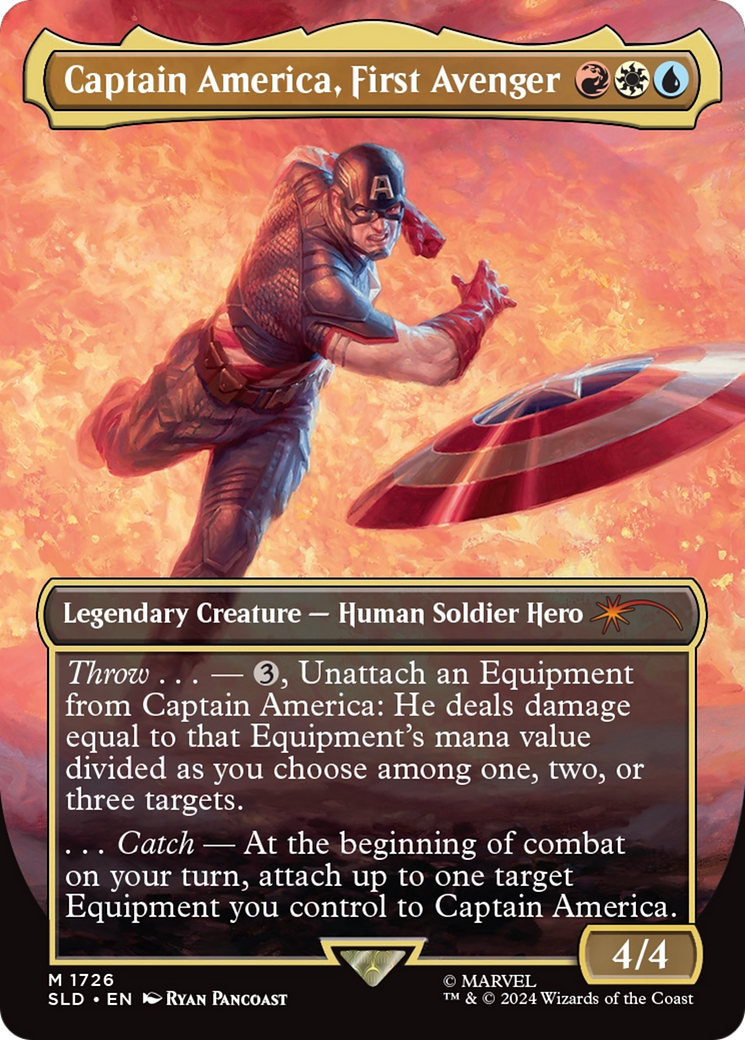 Captain America, First Avenger (Rainbow Foil) [Secret Lair Drop Series] | The CG Realm