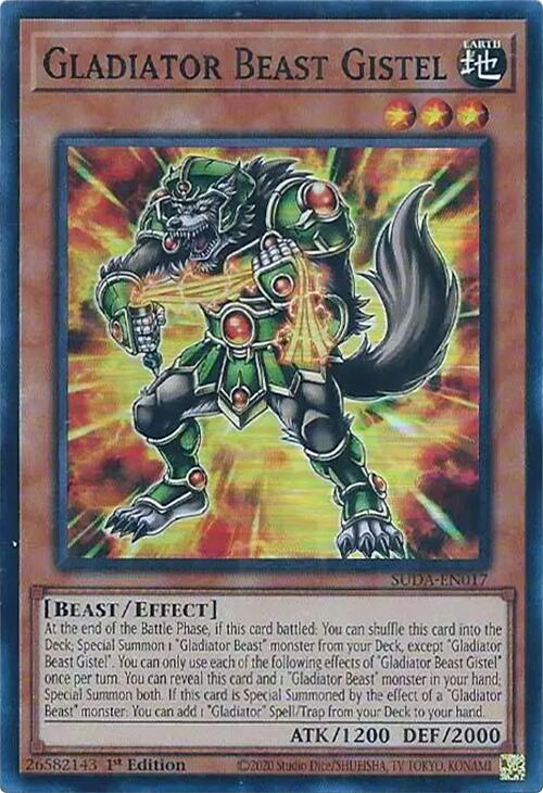 Gladiator Beast Gistel [SUDA-EN017] Super Rare | The CG Realm