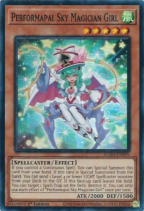 Performapal Sky Magician Girl [SUDA-EN099] Super Rare | The CG Realm