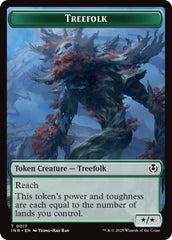 Treefolk // Emblem - Wrenn and Seven Double-Sided Token [Innistrad Remastered Tokens] | The CG Realm