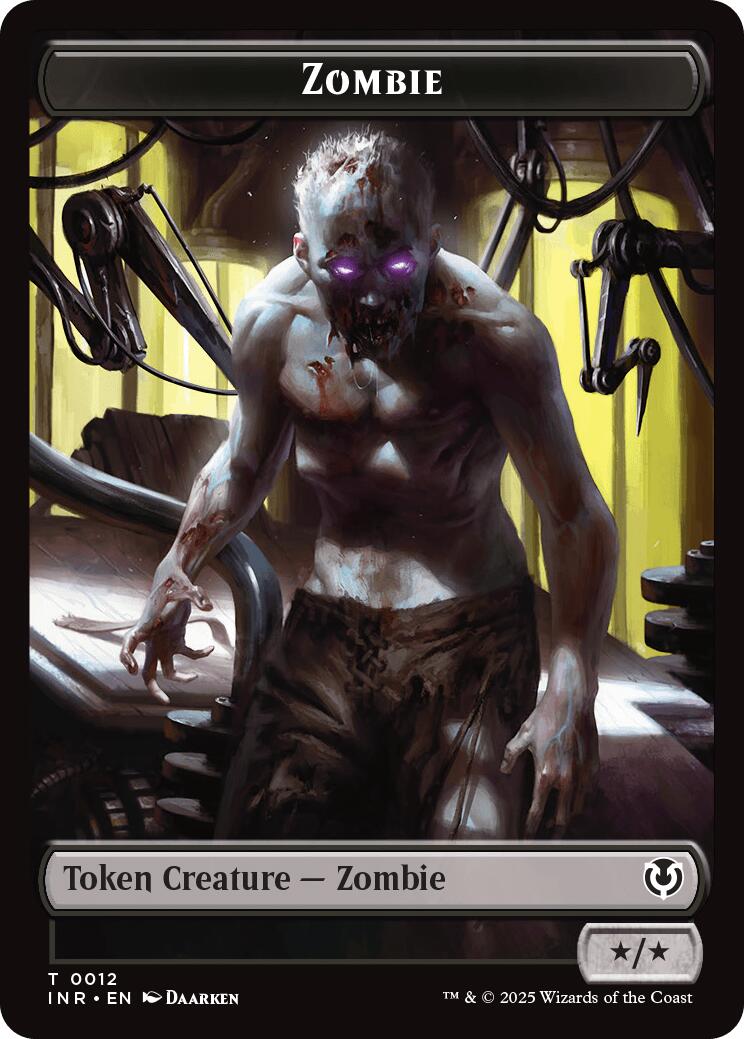 Zombie (0011) // Zombie (0012) Double-Sided Token [Innistrad Remastered Tokens] | The CG Realm