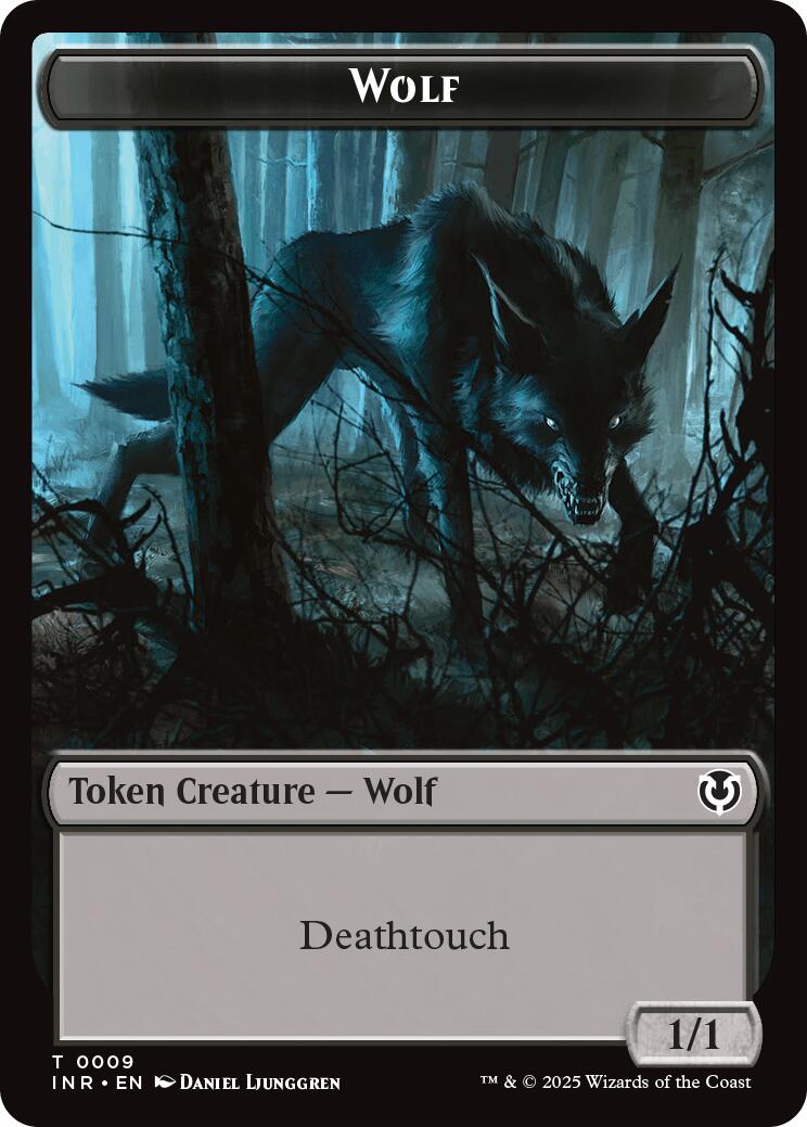 Wolf (0009) // Wolf (0018) Double-Sided Token [Innistrad Remastered Tokens] | The CG Realm