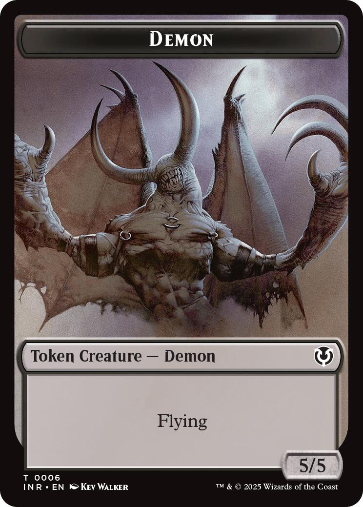 Demon // Human Cleric Double-Sided Token [Innistrad Remastered Tokens] | The CG Realm