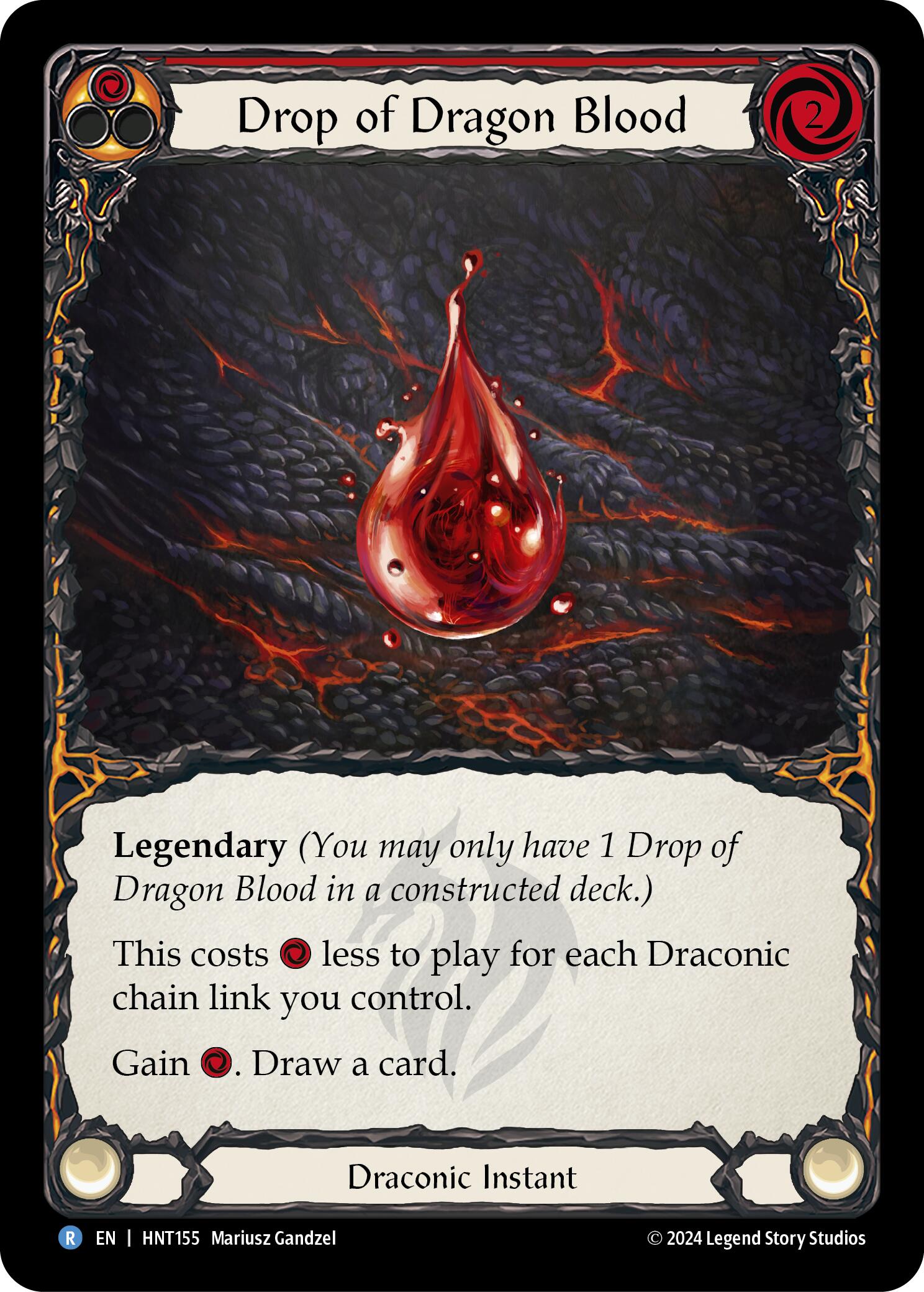 Drop of Dragon Blood (Red) [HNT155] (The Hunted) | The CG Realm