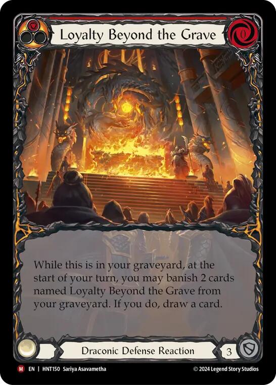 Loyalty Beyond the Grave (Extended Art) [HNT150] (The Hunted)  Rainbow Foil | The CG Realm