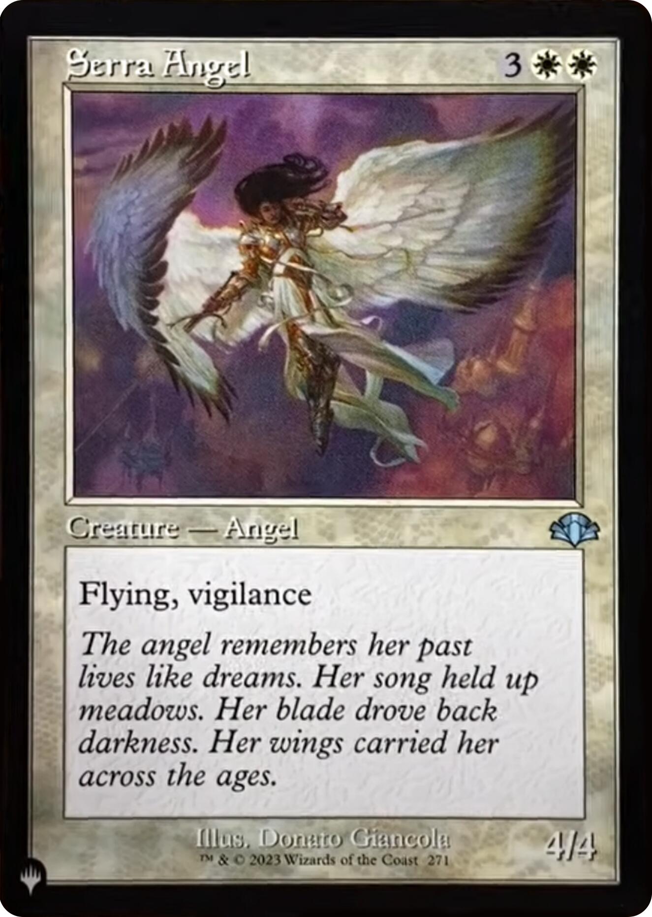 Serra Angel (Retro Frame) [The List] | The CG Realm