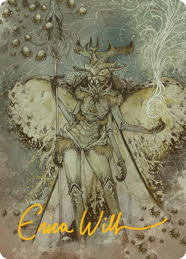 Aatchik, Emerald Radian Art Card (6/54) (Gold-Stamped Signature) [Aetherdrift Art Series] | The CG Realm