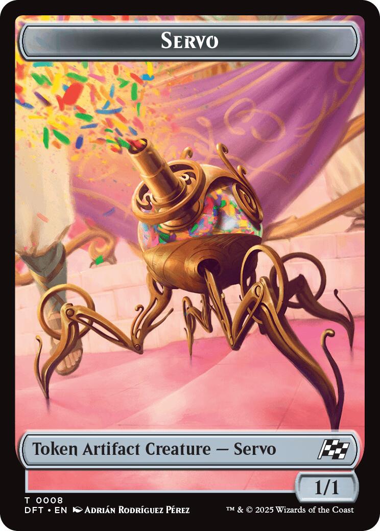 Servo // Thopter (0009) Double-Sided Token [Aetherdrift Tokens] | The CG Realm