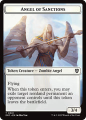 Angel of Sanctions // Zombie (0003) Double-Sided Token [Aetherdrift Tokens] | The CG Realm