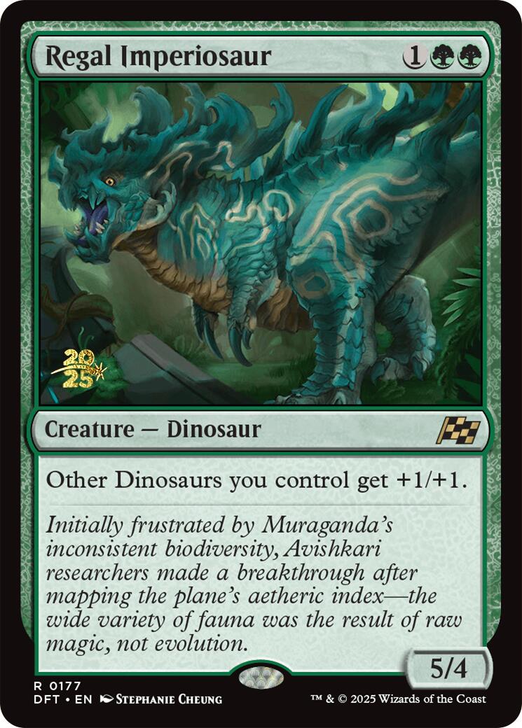 Regal Imperiosaur [Aetherdrift Prerelease Promos] | The CG Realm