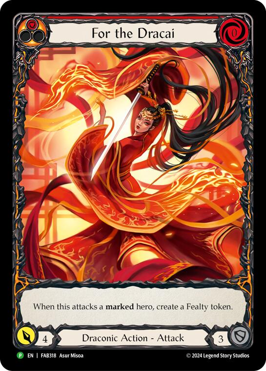 For the Dracai [FAB318] (Promo)  Rainbow Foil | The CG Realm