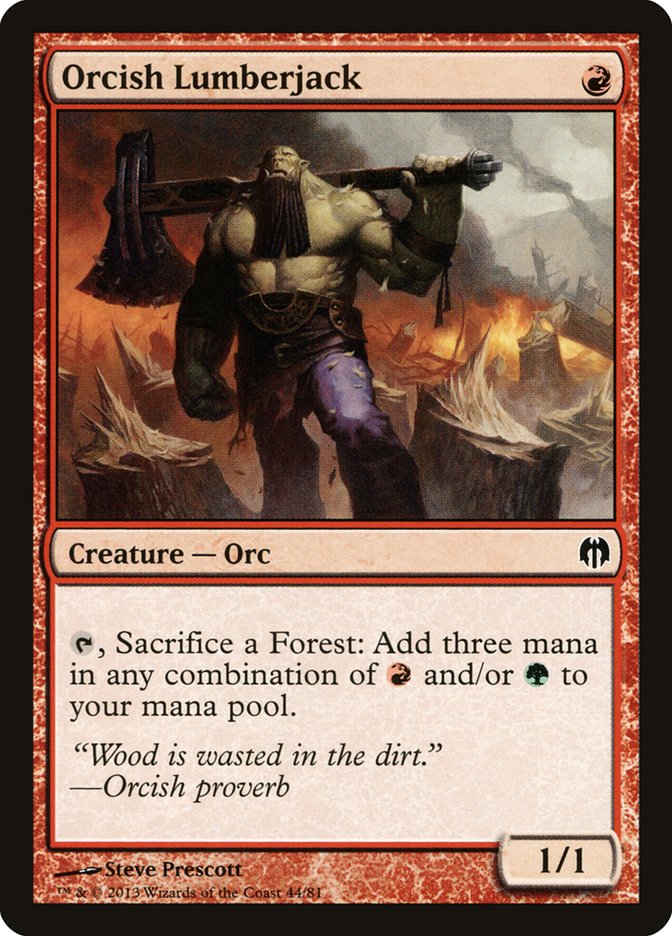 Orcish Lumberjack [Duel Decks: Heroes vs. Monsters] | The CG Realm