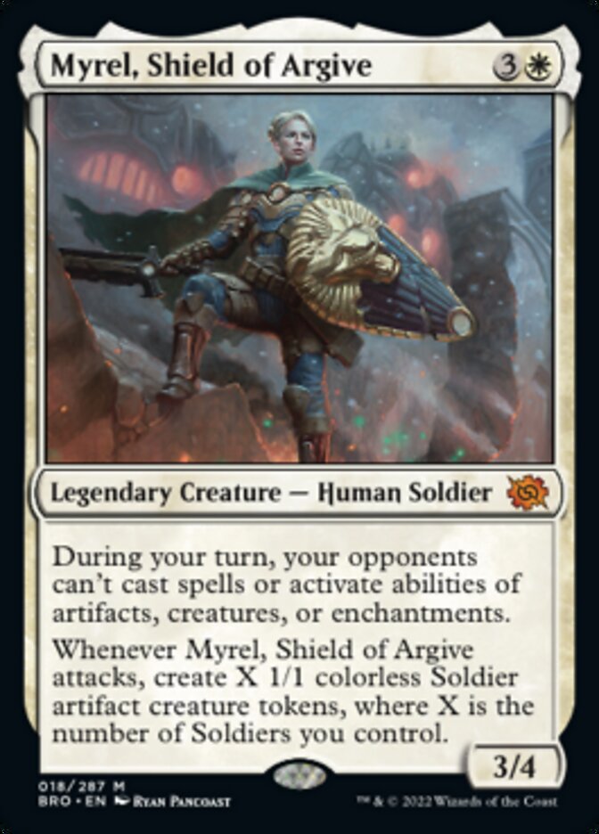 Myrel, Shield of Argive (Promo Pack) [The Brothers' War Promos] | The CG Realm