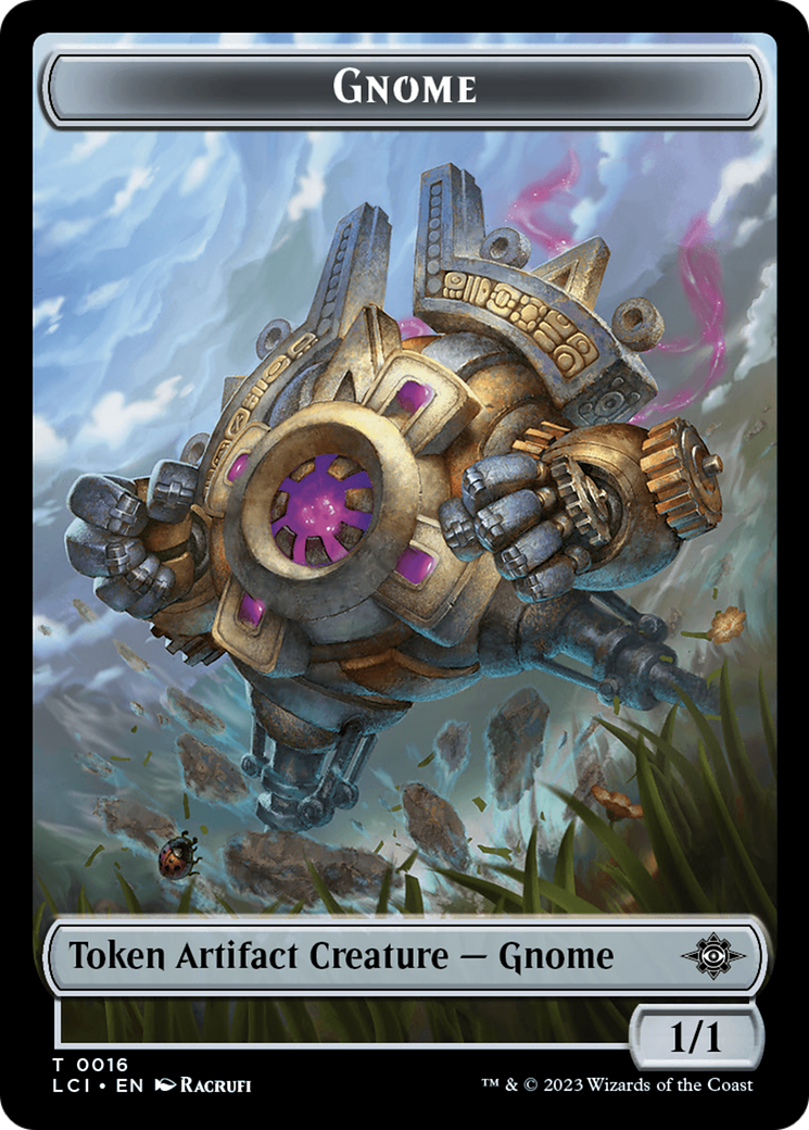 Gnome // Gnome Soldier Double-Sided Token [The Lost Caverns of Ixalan Tokens] | The CG Realm