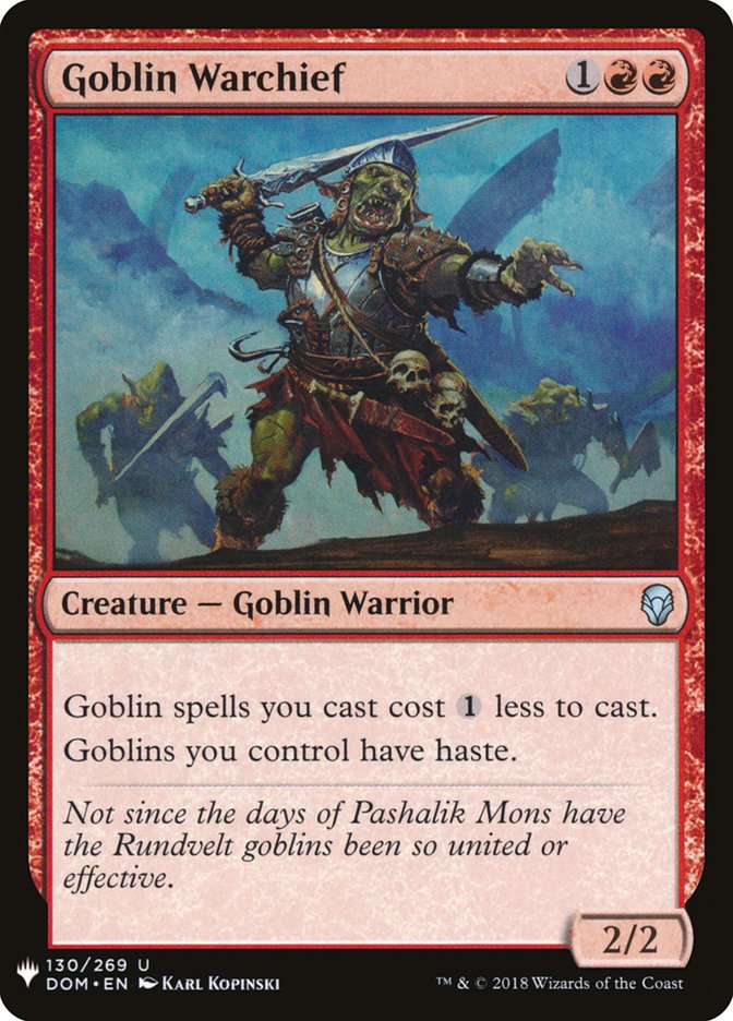 Goblin Warchief [The List] | The CG Realm