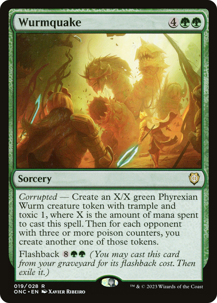 Wurmquake [Phyrexia: All Will Be One Commander] | The CG Realm