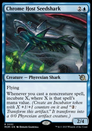 Chrome Host Seedshark (Promo Pack) [March of the Machine Promos] | The CG Realm