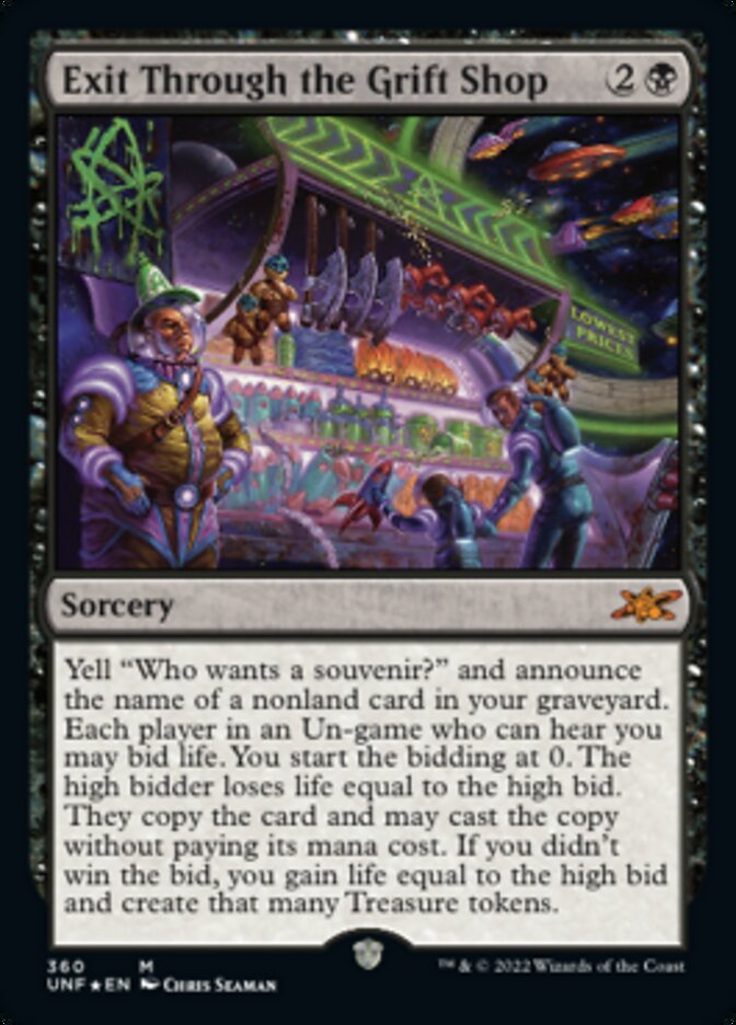 Exit Through the Grift Shop (Galaxy Foil) [Unfinity] | The CG Realm