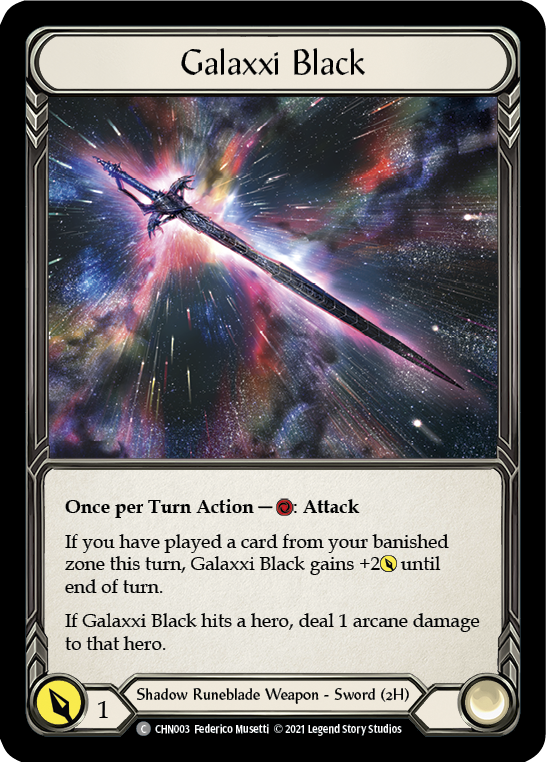 Galaxxi Black [CHN003] (Monarch Chane Blitz Deck) | The CG Realm