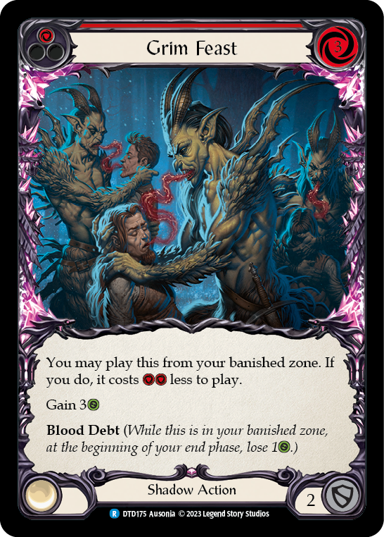 Grim Feast (Red) [DTD175] (Dusk Till Dawn)  Rainbow Foil | The CG Realm